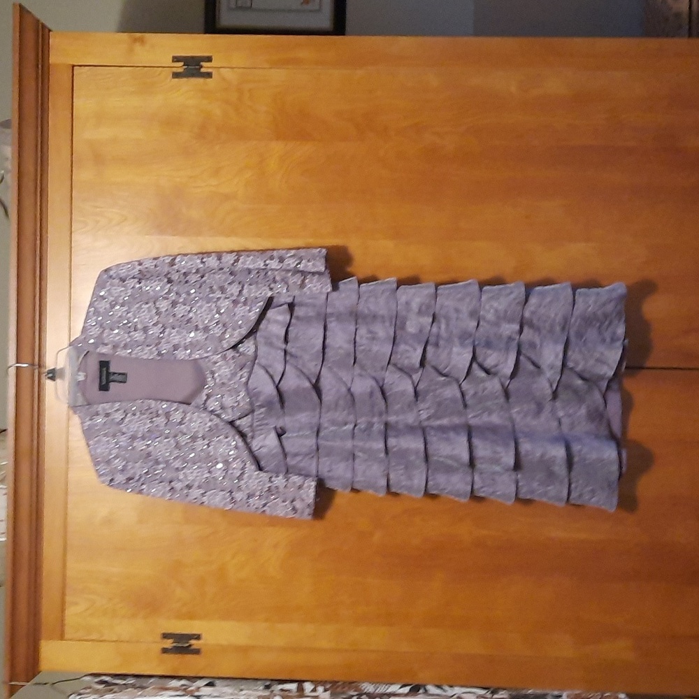 Two piece R&M Richards mauve dress , size 8